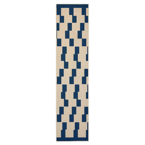 Navy Board Game Machine Washable Runner