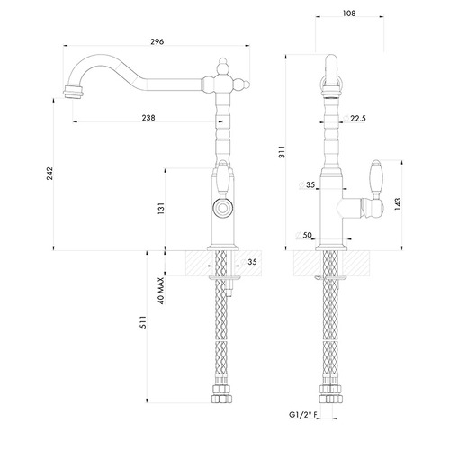 Providence Single Sink Mixer