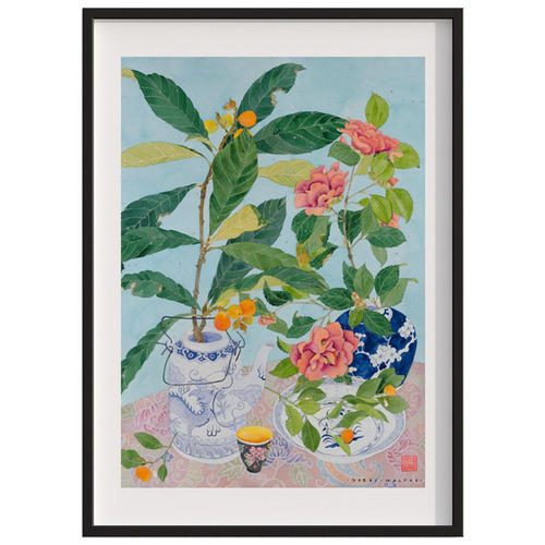 Chinoiserie Reimagined Framed Paper Print Wall Art