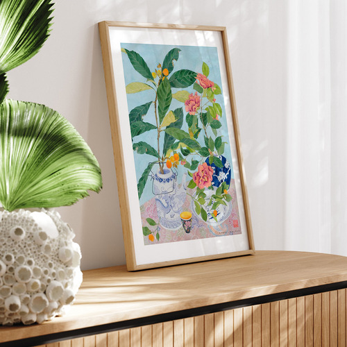 Chinoiserie Reimagined Framed Paper Print Wall Art