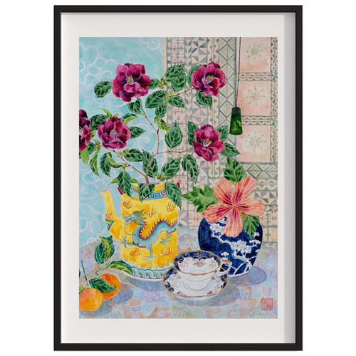 Pasifika Framed Paper Print Wall Art