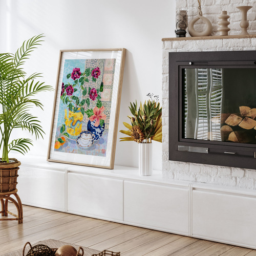 Pasifika Framed Paper Print Wall Art