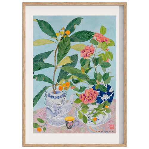 Chinoiserie Reimagined Framed Paper Print Wall Art