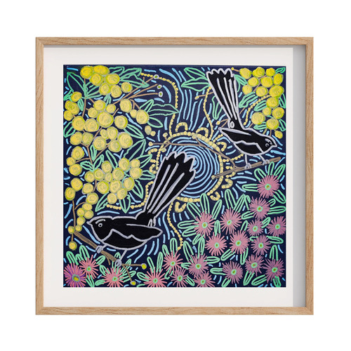 Bush Tucker & Medicines Framed Paper Print Wall Art