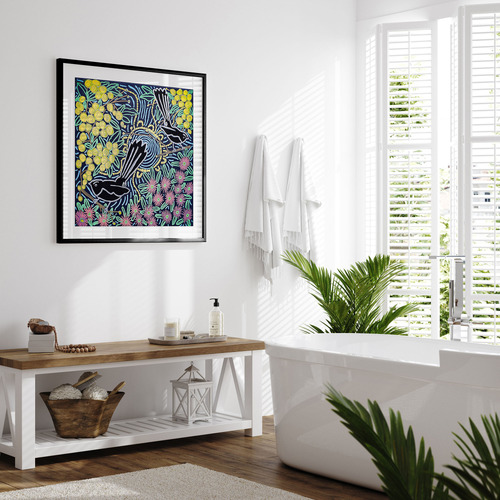 Bush Tucker & Medicines Framed Paper Print Wall Art