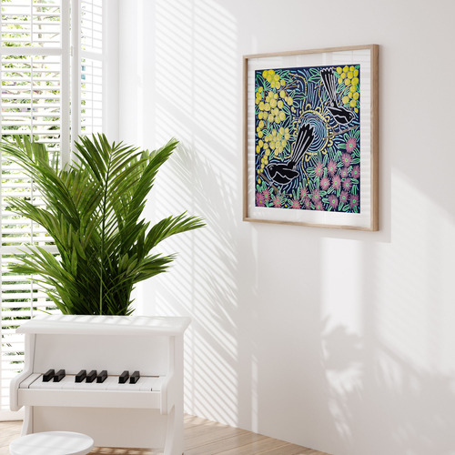 Bush Tucker & Medicines Framed Paper Print Wall Art
