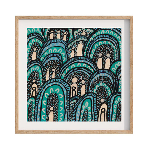Humpies Framed Paper Print Wall Art