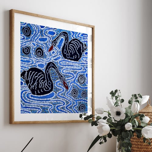 Maali on The Derbal Yerrrigan Framed Paper Print Wall Art