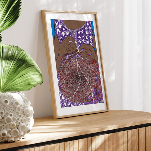 In WeavIng Hands Framed Paper PrInt Wall Art