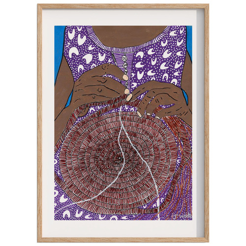In WeavIng Hands Framed Paper PrInt Wall Art