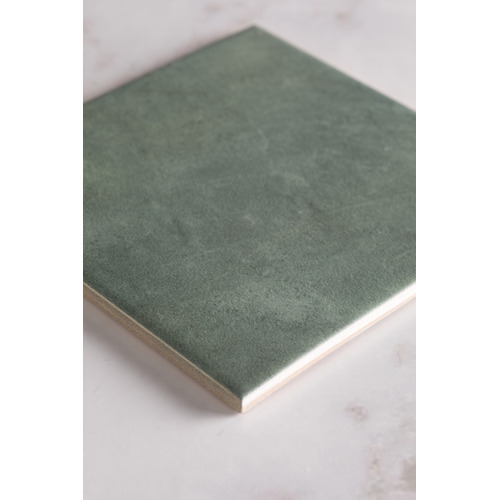 Elisha 150 x 150mm Matt Aloe Green Square Porcelain Tile