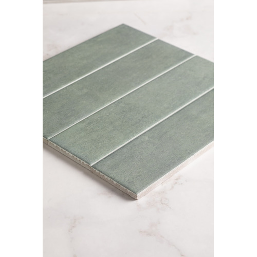 Izagami 75 x 300mm Matt Sea Green Subway Porcelain Tile