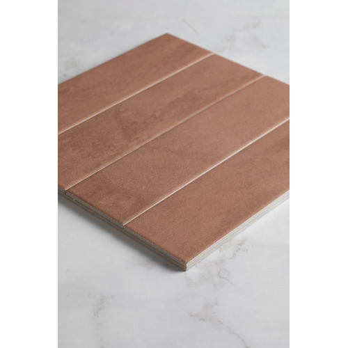 Izagami 75 x 300mm Matt Terracotta Subway Porcelain Tile
