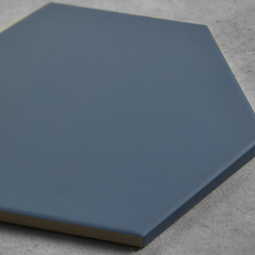 Myra Matt Blue Hexagon Porcelain Tile