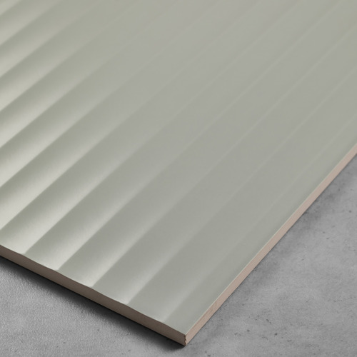 Charlotte Matt Sage Green Flute Ceramic Tile