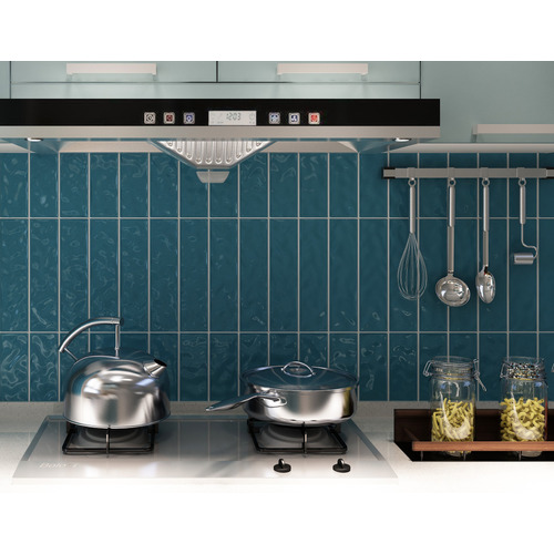 Maia Gloss Blue Subway Ceramic Tile