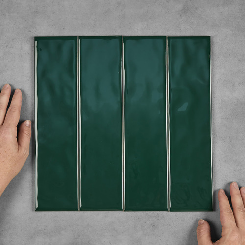 Maia Gloss Green Subway Ceramic Tile