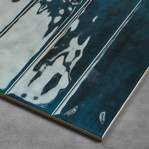 Corfu Gloss Ocean Blue Subway Ceramic Tile