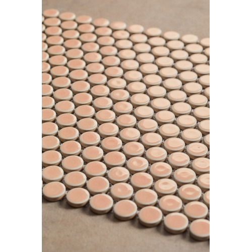 Ainsley 315 x 294mm Penny Round Porcelain Mosaic Tile
