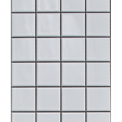 Sasha Matt White Medium Square Porcelain Mosaic Tile