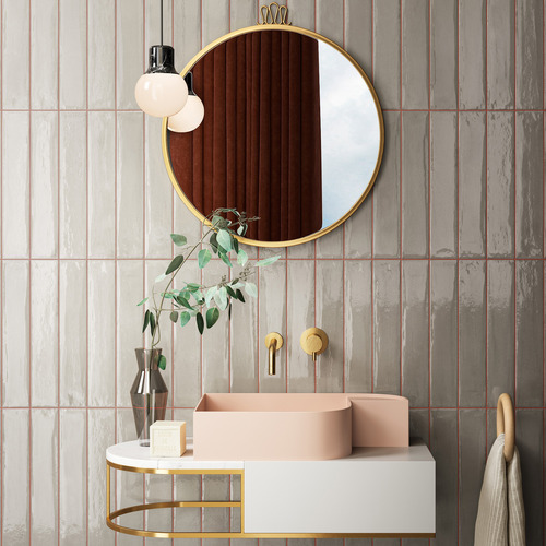 Broome Gloss Dark Grey Subway Porcelain Tile