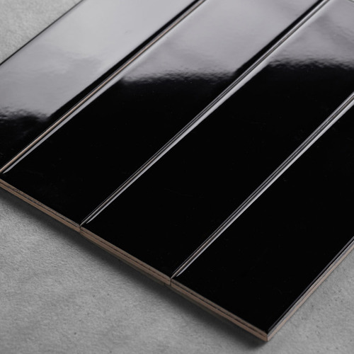 Hanna Gloss Black Subway Ceramic Tile