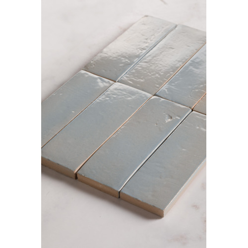 Byron 50 x 150mm Mist Zellige Subway Tile