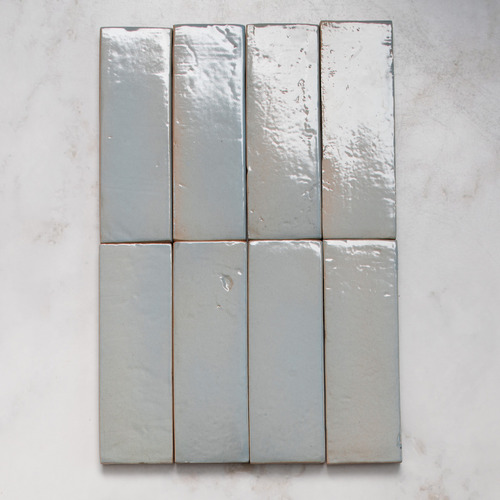 Byron 50 x 150mm Mist Zellige Subway Tile
