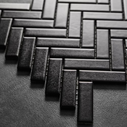 Carlotta-Black-Satin-Herringbone-Porcelain-Mosaic-Tile