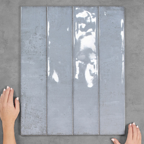 Claudia Blue Subway Ceramic Tile