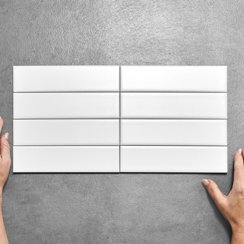Nevada White Subway Ceramic Tile