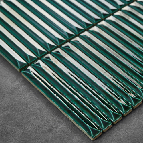 Akira Jade Kit Kat Porcelain Mosaic Tile
