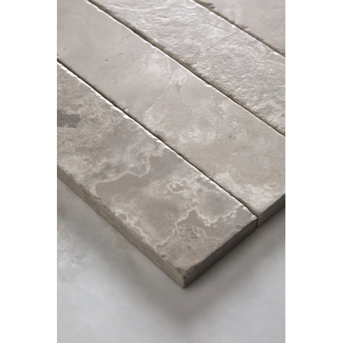 Apollo Tumbled Grey Woodstone Subway Marble Tile