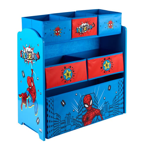 Disney Home Kids' Marvel Spider-Man Table, Chairs & Storage Set