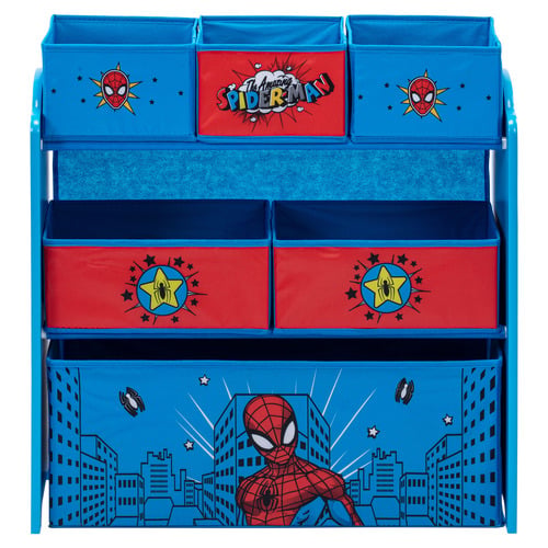 Disney Home Kids' Marvel Spider-Man Table, Chairs & Storage Set