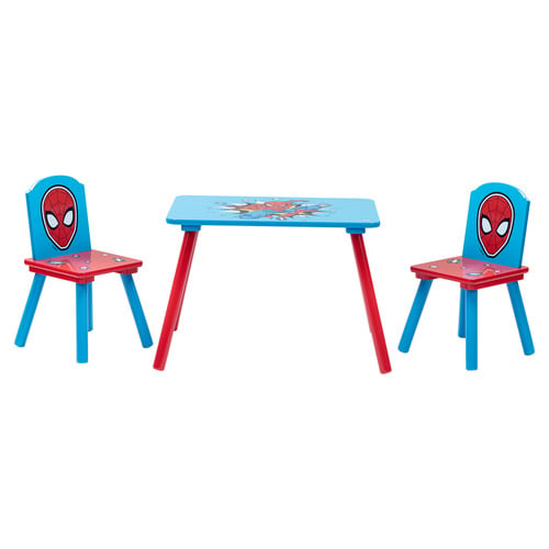 Disney Home Kids' Marvel Spider-Man Table, Chairs & Storage Set
