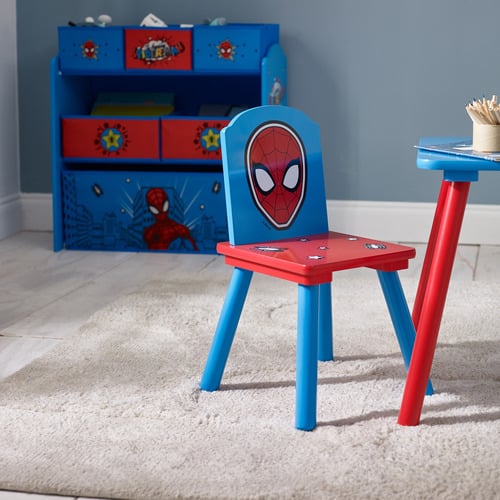 Disney Home Kids' Marvel Spider-Man Table, Chairs & Storage Set