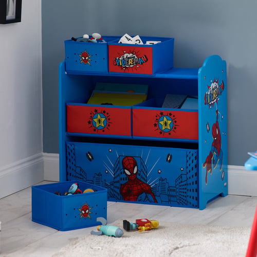 Disney Home Kids' Marvel Spider-Man Table, Chairs & Storage Set