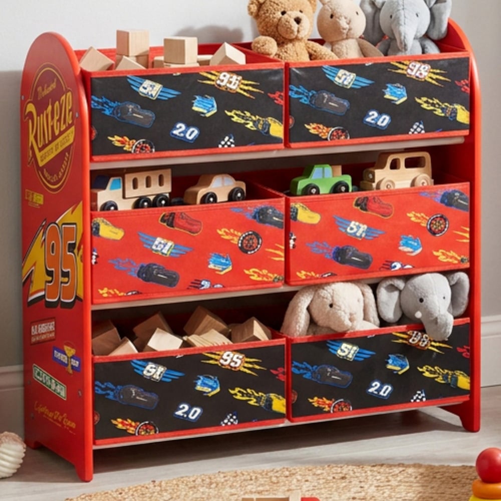 Disney Home Kids' Pixar Cars Lightning McQueen Storage Unit