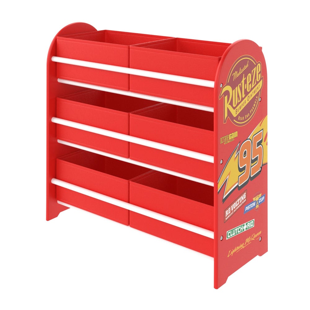 Disney Home Kids' Pixar Cars Lightning McQueen Storage Unit
