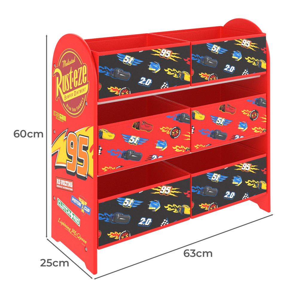 Disney Home Kids' Pixar Cars Lightning McQueen Storage Unit