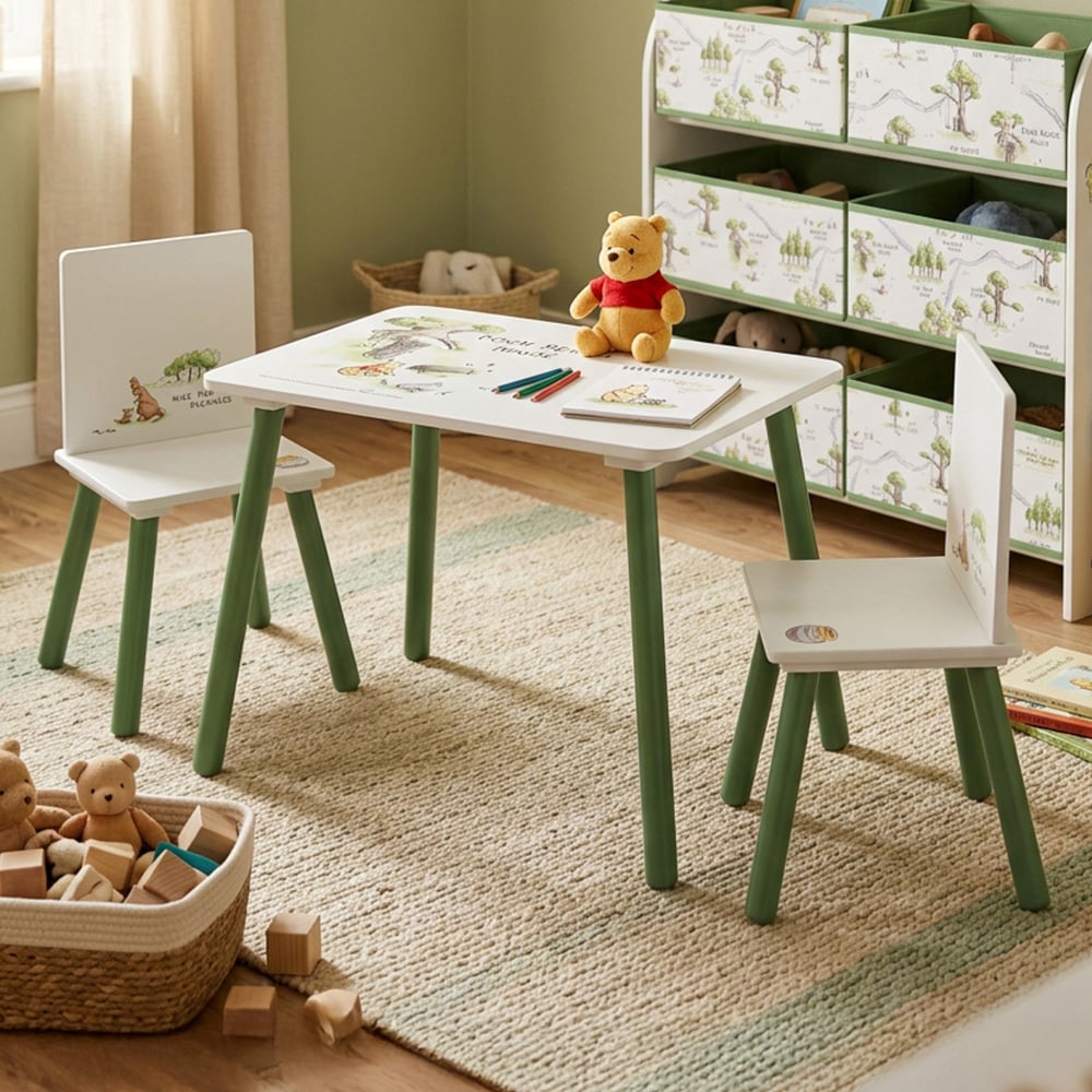 Disney Home Kids' Winnie The Pooh Table & Stool Set