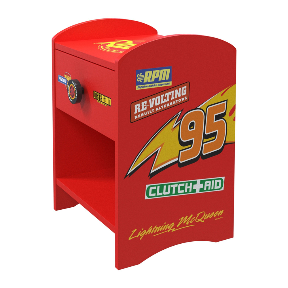 Disney Home Kids' Pixar Cars Lightning McQueen Bedside Table