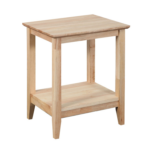 Quadrat Rubberwood Lamp Table