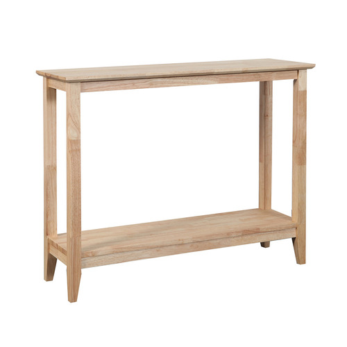Quadrat Rubberwood Console Table
