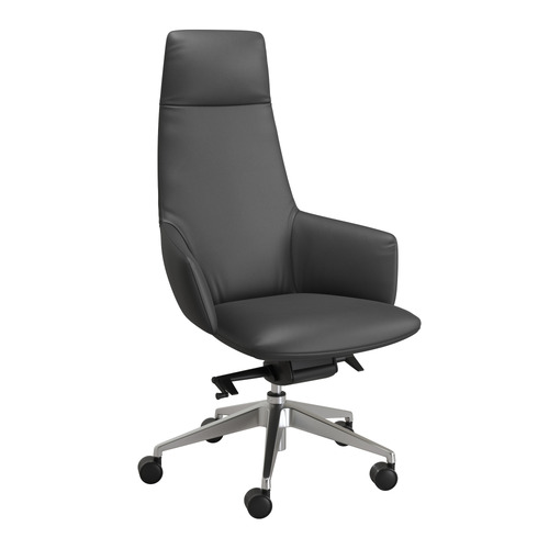 Wing Faux Leather High Back Chair