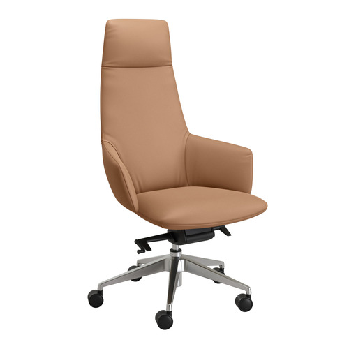 Wing Faux Leather High Back Chair