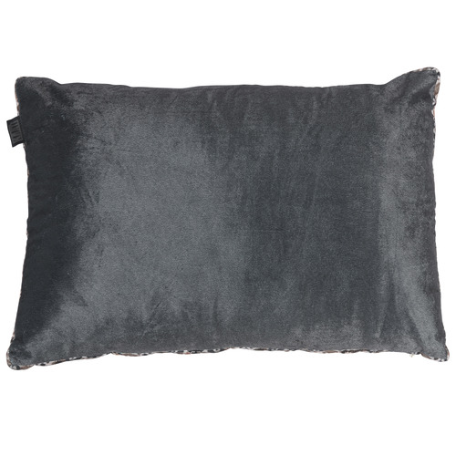 Julan Anthracite Velvet Cushion