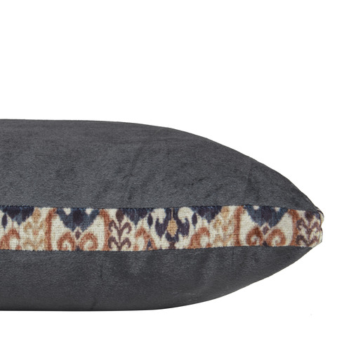 Julan Anthracite Velvet Cushion