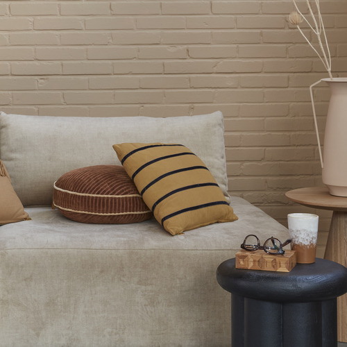 Yellow Stripe Myron Cushion